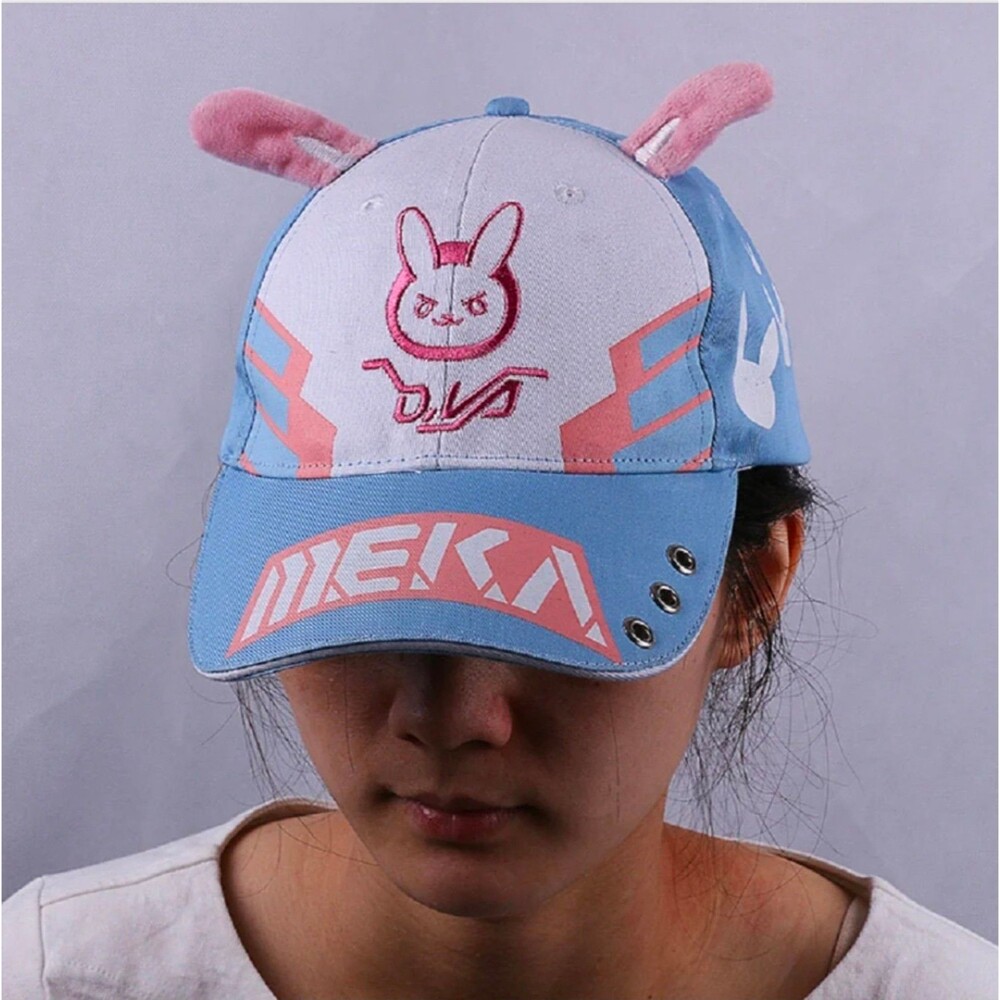 Overwatch DVA Cosplay Baseball Cap With Bunny Ears by Kawaii Babe